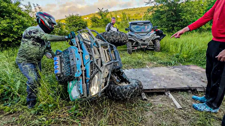 Опять перевернули квадроцикл CFMOTO. Путешествие по Абрау-Дюрсо на квадроциклах CFMOTO, BRP.