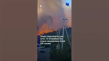 Сотрудники МЧС продолжают тушить крупный лесной пожар вблизи Абрау-Дюрсо